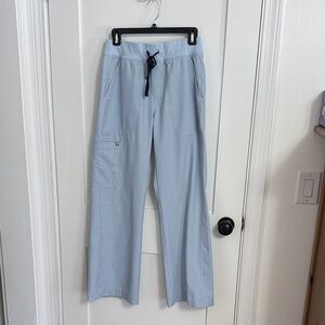 Figs Sky Blue Wide Leg Pants